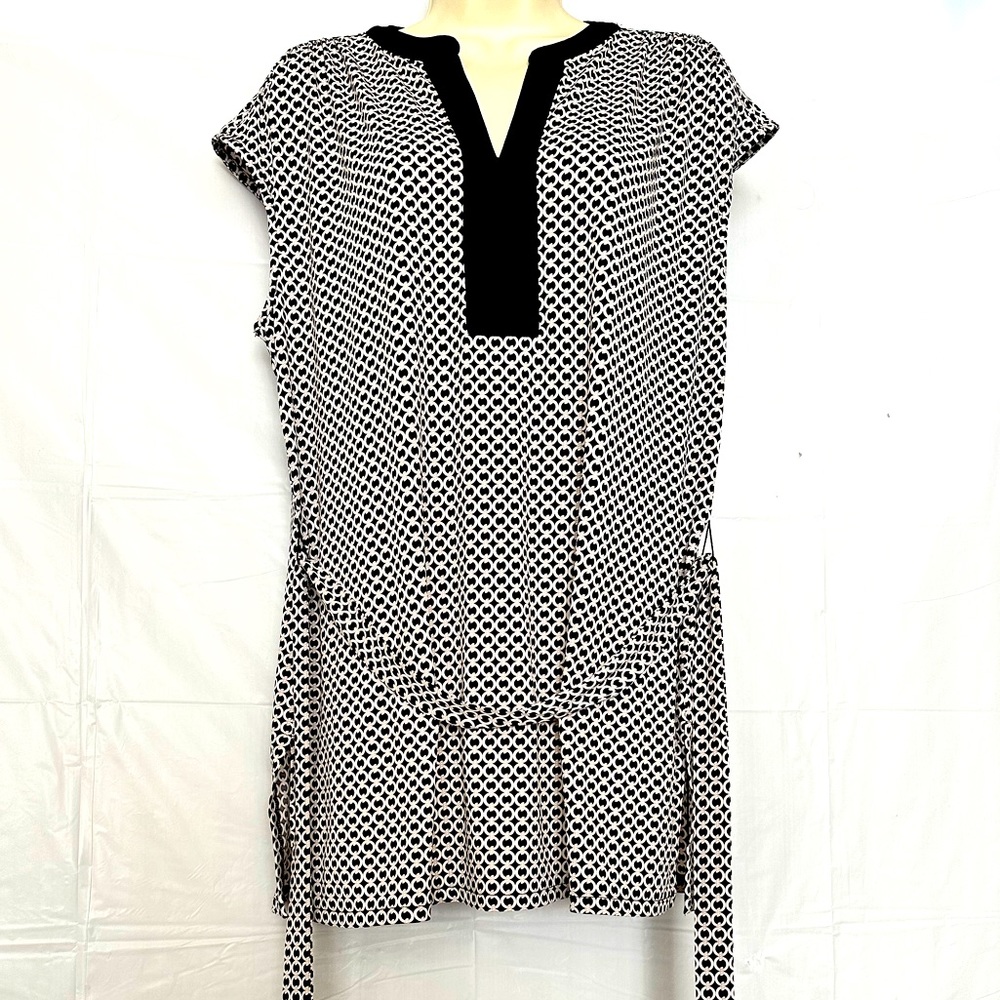 NWT Liz Claiborne Collection Black/Dark Dune Multi Size L